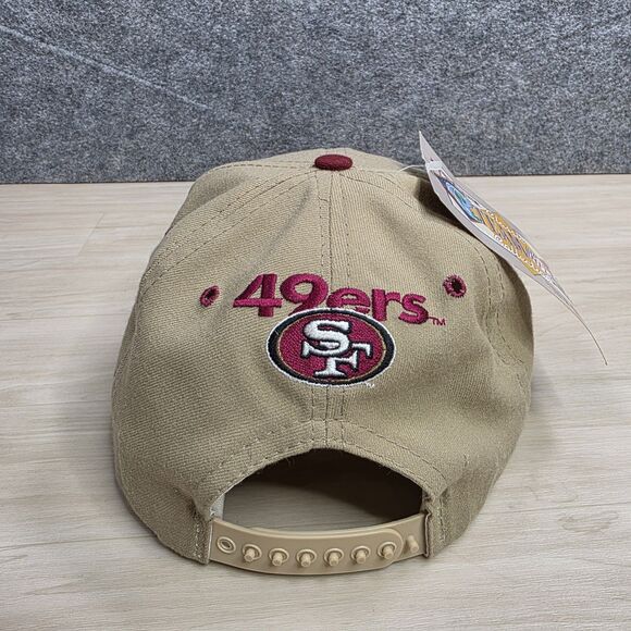 Vintage New‎ Era San Francisco 49ers Snapback Hat Dupont Visor Low Profile Gold - Picture 3 of 10
